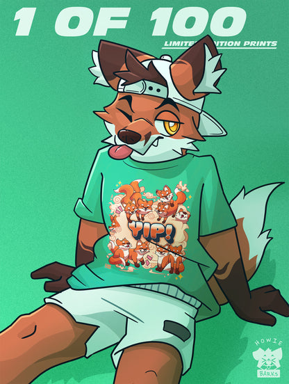 FOXES GO YIP TEE